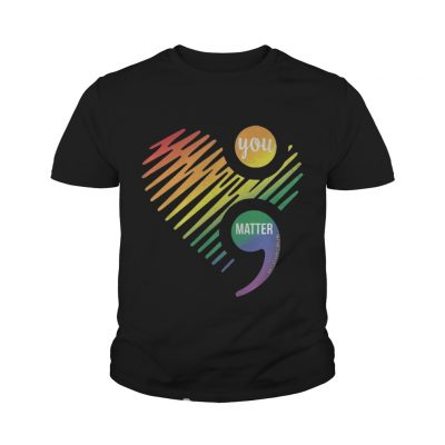 Youth tee Lgbt heart you matter don’t let your story and shirt