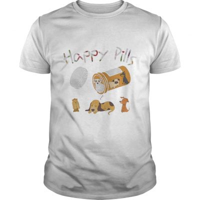 Guys Happy pills dog shirt