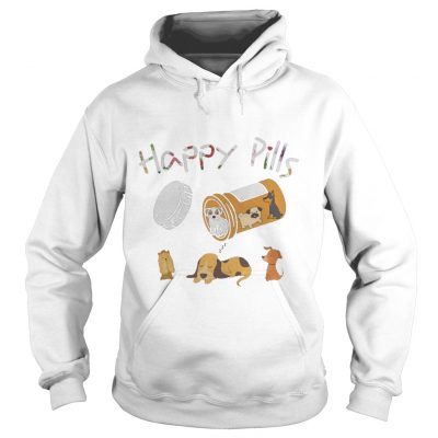 Hoodie Happy pills dog shirt