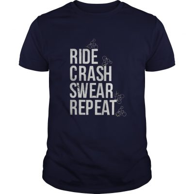 Guys Ride crash swear repeat shirt