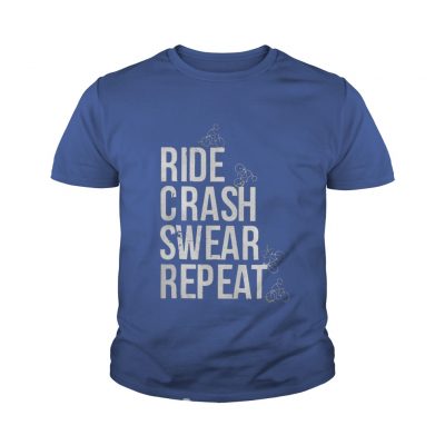 Youth tee Ride crash swear repeat shirt