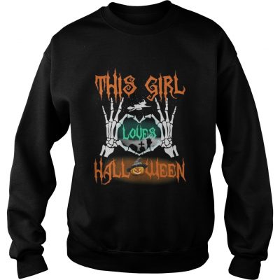 Sweater This girl loves Halloween shirt