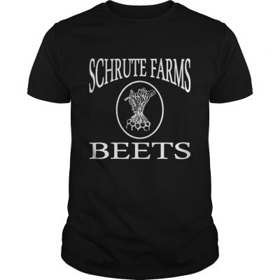 Guys Go All Out Adult Schrute Farms Beets shirt