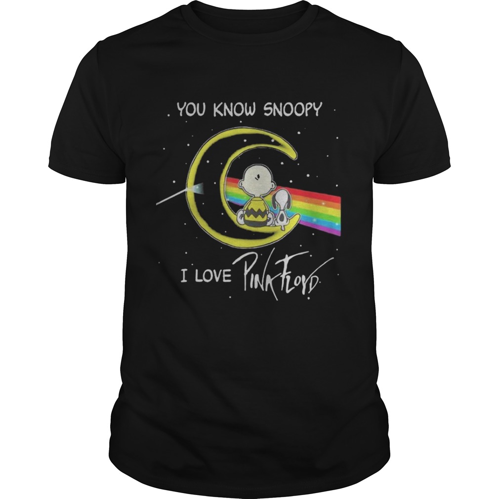 You know Snoopy I love Pink Floyd dark side the moon shirt