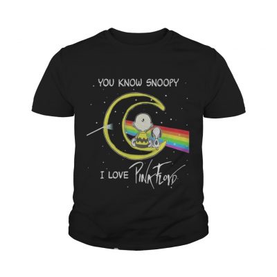 Youth Tee You know Snoopy I love Pink Floyd dark side the moon shirt