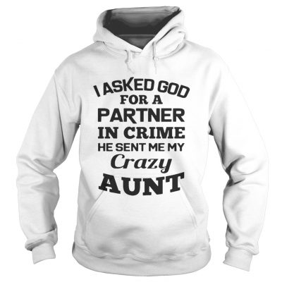 I asked God for a partner in crime he sent me my crazy aunt shirt Hoodie