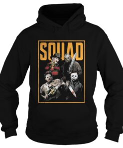 Halloween Freddy Jason Leatherface and Michael Myers Squad shirt Hoodie