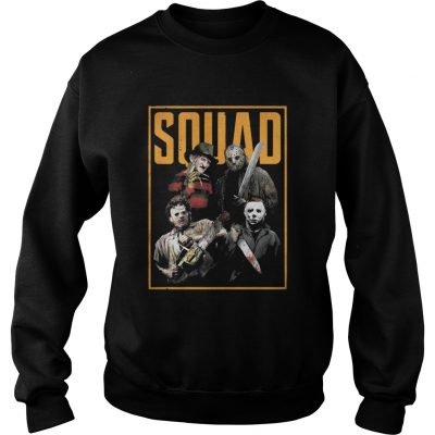 Halloween Freddy Jason Leatherface and Michael Myers Squad shirt Sweater