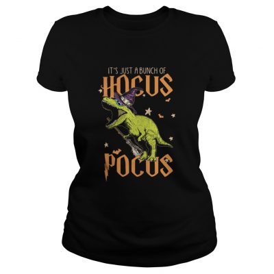 Ladies Tee Halloween T-rex It’s just a bunch of Hocus Pocus shirt