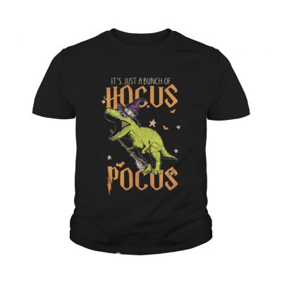 Youth Tee Halloween T-rex It’s just a bunch of Hocus Pocus shirt