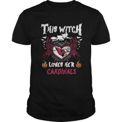 Guys This Witch Loves Her Cardinals Fan Halloween shirt