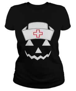 Ladies Tee Nurse Halloween shirt