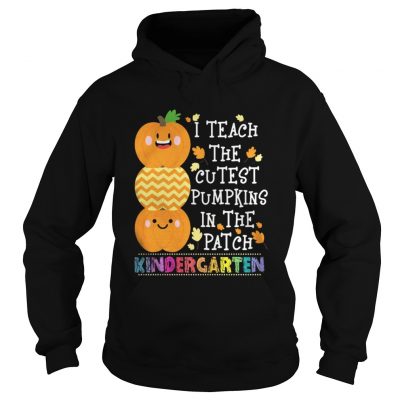 Hoodie I teach the cutest pumpkins in the patch kindergarten shirt