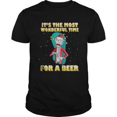 Guys Rick and Morty It’s the most wonderful time for a beer shirt