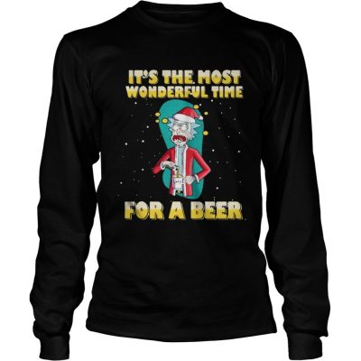 Long Sleeve Rick and Morty It’s the most wonderful time for a beer shirt