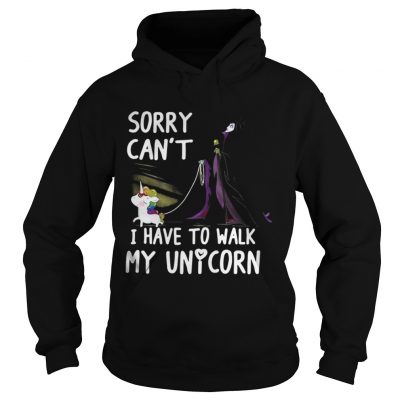 Hoodie Evil Queen sorry can’t I have to walk my unicorn shirt