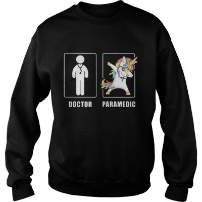 Sweat Doctor and Paramedic Men Unicorn Dabbing shirt