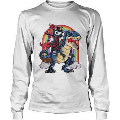 Long Sleeve Dinosaur Ninja Unicorn Rainbow shirt