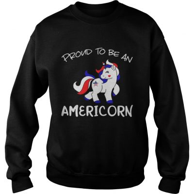 Sweat Proud to be an Americorn Unicorn shirt