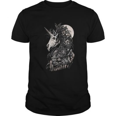 Guys Unicorn skull shirt