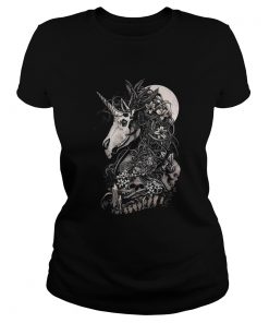 Ladies Tee Unicorn skull shirt