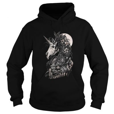 Hoodie Unicorn skull shirt