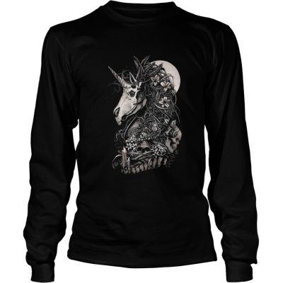 Long Sleeve Unicorn skull shirt