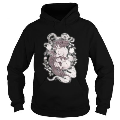 Hoodie Baby Dragon and Baby Unicorn cute shirt