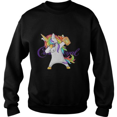 Sweat Crown Royal Unicorn Dabbing shirt