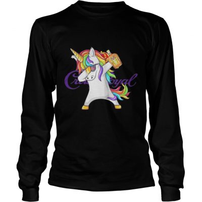 Long Sleeve Crown Royal Unicorn Dabbing shirt