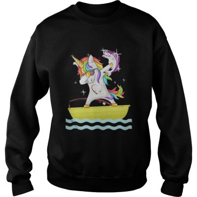 Sweat Fishing Unicorn Dabbing shirt