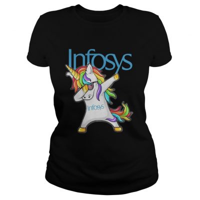 Ladies Tee Infosys Unicorn Dabbing shirt