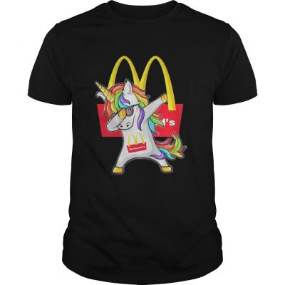 Guys McDonald’s Unicorn Dabbing shirt