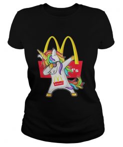 Ladies Tee McDonald’s Unicorn Dabbing shirt