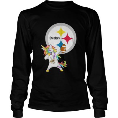 Long Sleeve Pittsburgh Steelers Football Unicorn Dabbing shirt