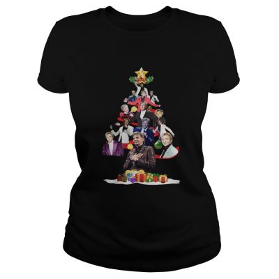 Barry Manilow Christmas Tree ladies tee