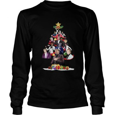 Barry Manilow Christmas Tree longsleeve tee