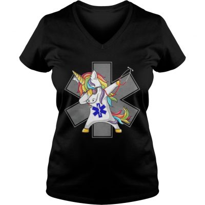 Bugatti Unicorn Dabbing ladies v-neck