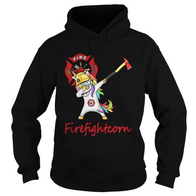 Dabbing Unicorn Firefighter Firefightcorn hoodie