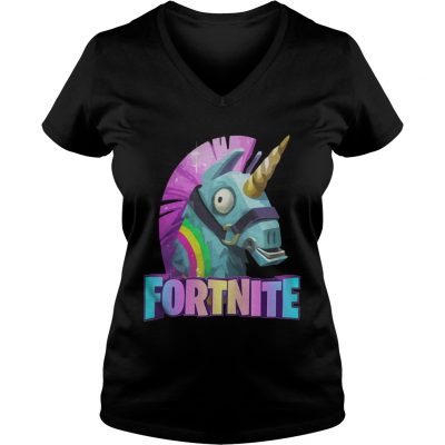 Fortnite Battle Royale Unicorn ladies v-neck