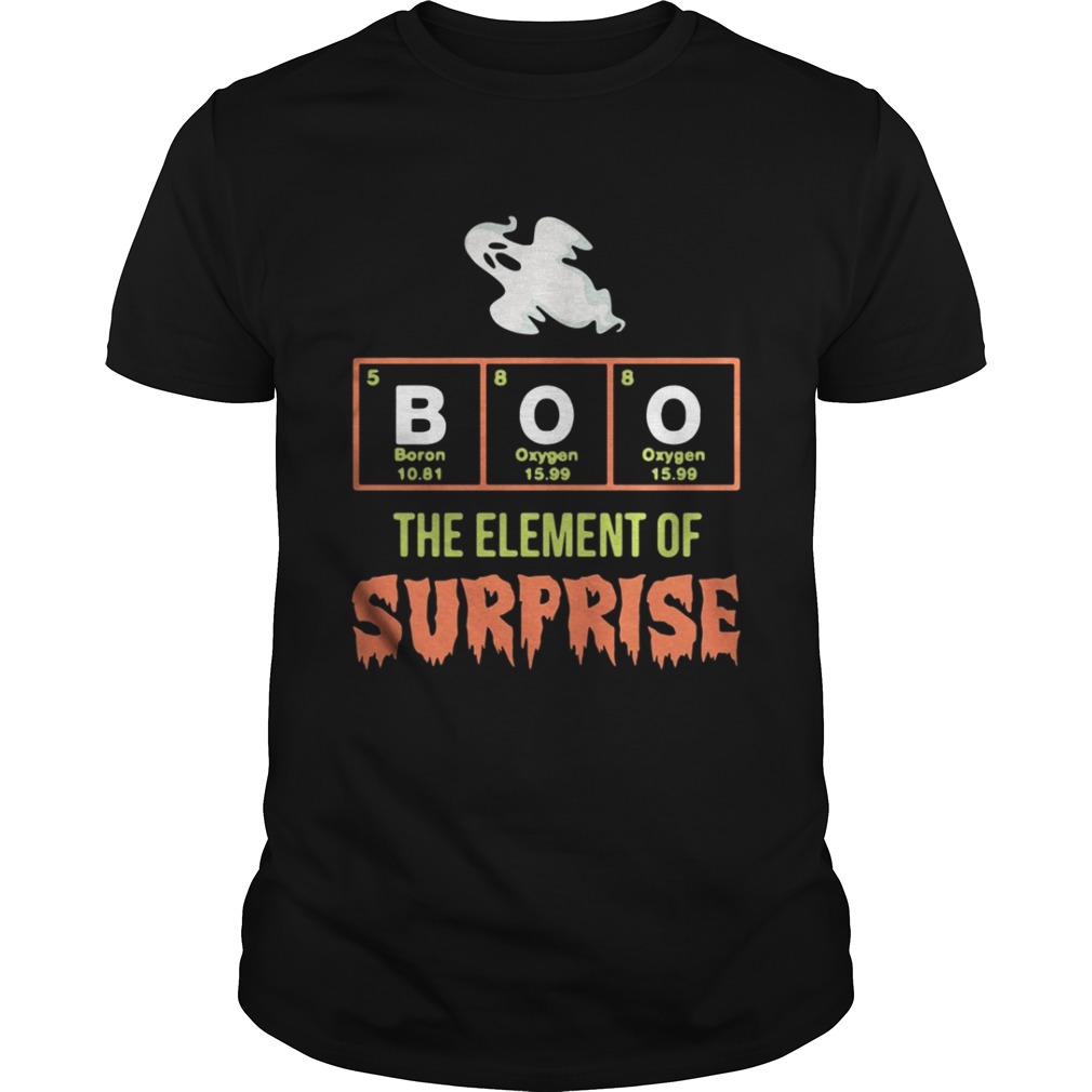 Halloween Chemistry Boo the element of surprise shirt