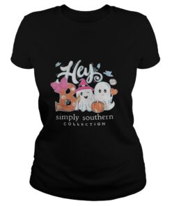 Halloween Hey Boo Simply Southern Collection ladies tee