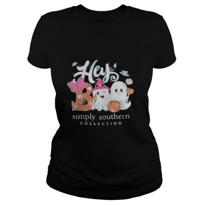 Halloween Hey Boo Simply Southern Collection ladies tee