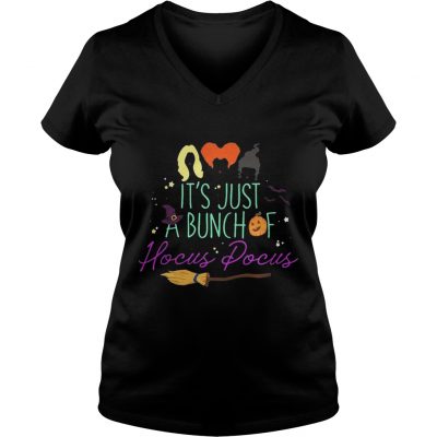 Halloween Its just a Bunch Of Hocus Pocus ladies v-neck