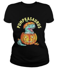 Halloween Pumpkin Saurus ladies tee