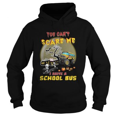 Halloween You can’t scare me I drive a school bus hoodie