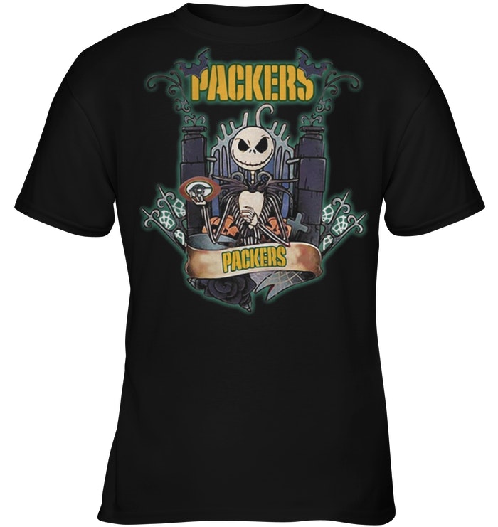 Halloween Jack Skellington Packers shirt