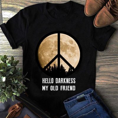 Hippie moon hello darkness my old friend shirt