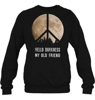 Hippie moon hello darkness my old friend shirtHippie moon hello darkness my old friend shirt