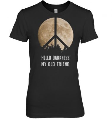 Hippie moon hello darkness my old friend shirt